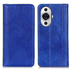 Handytasche Stand Schutzhülle Flip Leder Hülle D03Y für Huawei Nova 11 Pro Blau