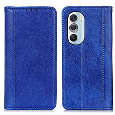 Handytasche Stand Schutzhülle Flip Leder Hülle D03Y für Motorola Moto Edge X30 5G Blau