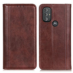 Handytasche Stand Schutzhülle Flip Leder Hülle D03Y für Motorola Moto G Play (2023) Braun