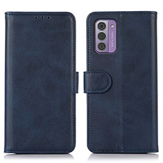 Handytasche Stand Schutzhülle Flip Leder Hülle D03Y für Nokia G42 5G Blau