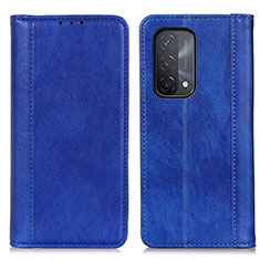 Handytasche Stand Schutzhülle Flip Leder Hülle D03Y für Oppo A54 5G Blau