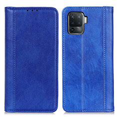 Handytasche Stand Schutzhülle Flip Leder Hülle D03Y für Oppo A94 4G Blau