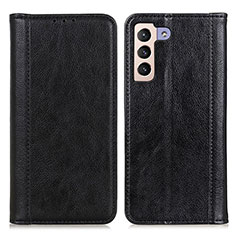 Handytasche Stand Schutzhülle Flip Leder Hülle D03Y für Samsung Galaxy S22 Plus 5G Schwarz