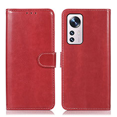 Handytasche Stand Schutzhülle Flip Leder Hülle D03Y für Xiaomi Mi 12S 5G Rot