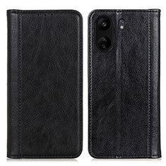 Handytasche Stand Schutzhülle Flip Leder Hülle D03Y für Xiaomi Poco C65 Schwarz