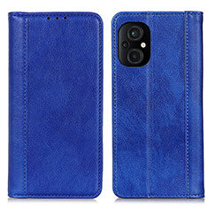 Handytasche Stand Schutzhülle Flip Leder Hülle D03Y für Xiaomi Poco M5 4G Blau