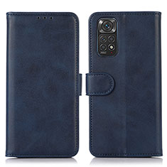 Handytasche Stand Schutzhülle Flip Leder Hülle D03Y für Xiaomi Redmi Note 11 4G (2022) Blau