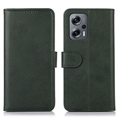 Handytasche Stand Schutzhülle Flip Leder Hülle D03Y für Xiaomi Redmi Note 11T Pro 5G Grün