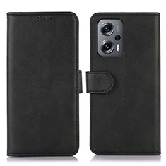 Handytasche Stand Schutzhülle Flip Leder Hülle D03Y für Xiaomi Redmi Note 11T Pro 5G Schwarz