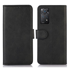 Handytasche Stand Schutzhülle Flip Leder Hülle D03Y für Xiaomi Redmi Note 12 Pro 4G Schwarz