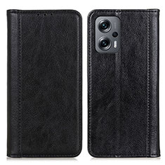 Handytasche Stand Schutzhülle Flip Leder Hülle D03Y für Xiaomi Redmi Note 12 Turbo 5G Schwarz