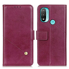 Handytasche Stand Schutzhülle Flip Leder Hülle D04Y für Motorola Moto E20 Violett