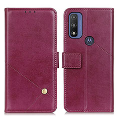 Handytasche Stand Schutzhülle Flip Leder Hülle D04Y für Motorola Moto G Pure Violett