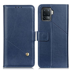 Handytasche Stand Schutzhülle Flip Leder Hülle D04Y für Oppo A94 4G Blau