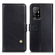 Handytasche Stand Schutzhülle Flip Leder Hülle D04Y für Oppo A94 5G Schwarz