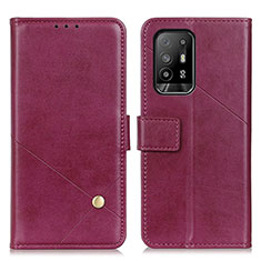 Handytasche Stand Schutzhülle Flip Leder Hülle D04Y für Oppo A95 5G Violett