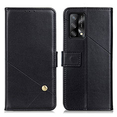 Handytasche Stand Schutzhülle Flip Leder Hülle D04Y für Oppo F19 Schwarz