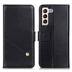 Handytasche Stand Schutzhülle Flip Leder Hülle D04Y für Samsung Galaxy S21 FE 5G Schwarz