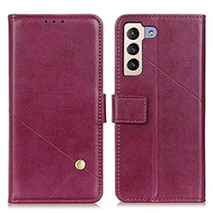 Handytasche Stand Schutzhülle Flip Leder Hülle D04Y für Samsung Galaxy S21 FE 5G Violett