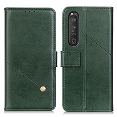 Handytasche Stand Schutzhülle Flip Leder Hülle D04Y für Sony Xperia 1 III Grün