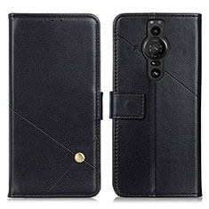 Handytasche Stand Schutzhülle Flip Leder Hülle D04Y für Sony Xperia PRO-I Schwarz