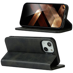 Handytasche Stand Schutzhülle Flip Leder Hülle D05T für Apple iPhone 13 Schwarz