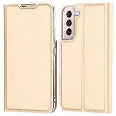 Handytasche Stand Schutzhülle Flip Leder Hülle D05T für Samsung Galaxy S21 Plus 5G Gold