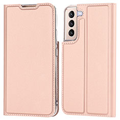 Handytasche Stand Schutzhülle Flip Leder Hülle D05T für Samsung Galaxy S21 Plus 5G Rosegold