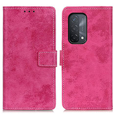 Handytasche Stand Schutzhülle Flip Leder Hülle D05Y für Oppo A54 5G Pink