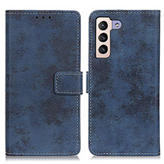 Handytasche Stand Schutzhülle Flip Leder Hülle D05Y für Samsung Galaxy S21 5G Blau