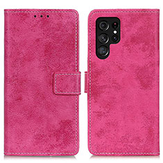 Handytasche Stand Schutzhülle Flip Leder Hülle D05Y für Samsung Galaxy S24 Ultra 5G Pink