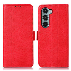 Handytasche Stand Schutzhülle Flip Leder Hülle D06Y für Motorola Moto Edge S30 5G Rot