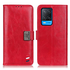 Handytasche Stand Schutzhülle Flip Leder Hülle D06Y für Oppo A54 4G Rot