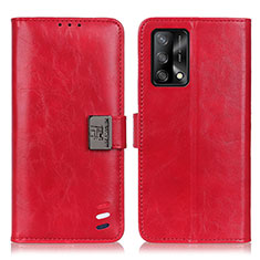 Handytasche Stand Schutzhülle Flip Leder Hülle D06Y für Oppo A74 4G Rot