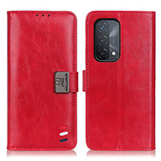 Handytasche Stand Schutzhülle Flip Leder Hülle D06Y für Oppo A74 5G Rot