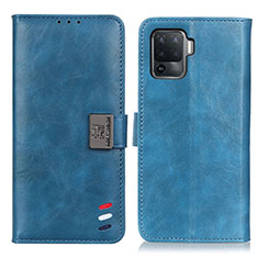 Handytasche Stand Schutzhülle Flip Leder Hülle D06Y für Oppo A94 4G Blau