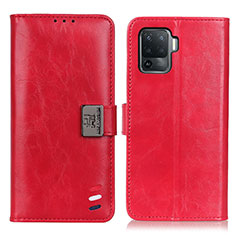 Handytasche Stand Schutzhülle Flip Leder Hülle D06Y für Oppo A94 4G Rot