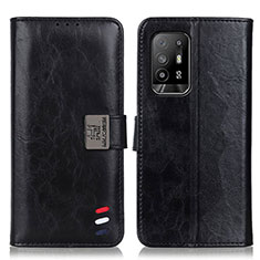 Handytasche Stand Schutzhülle Flip Leder Hülle D06Y für Oppo A95 5G Schwarz