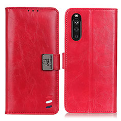 Handytasche Stand Schutzhülle Flip Leder Hülle D06Y für Sony Xperia 10 III Lite Rot