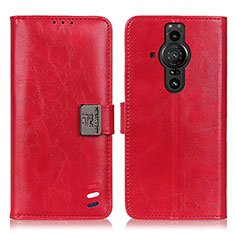 Handytasche Stand Schutzhülle Flip Leder Hülle D06Y für Sony Xperia PRO-I Rot