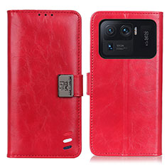 Handytasche Stand Schutzhülle Flip Leder Hülle D06Y für Xiaomi Mi 11 Ultra 5G Rot