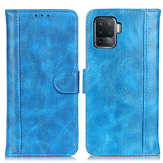 Handytasche Stand Schutzhülle Flip Leder Hülle D07Y für Oppo A94 4G Hellblau