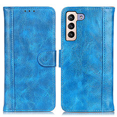 Handytasche Stand Schutzhülle Flip Leder Hülle D07Y für Samsung Galaxy S21 5G Hellblau