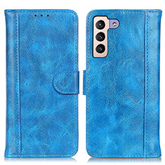 Handytasche Stand Schutzhülle Flip Leder Hülle D07Y für Samsung Galaxy S21 FE 5G Hellblau