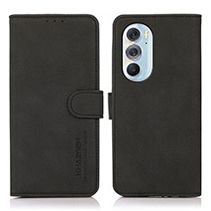 Handytasche Stand Schutzhülle Flip Leder Hülle D08Y für Motorola Moto Edge Plus (2022) 5G Schwarz