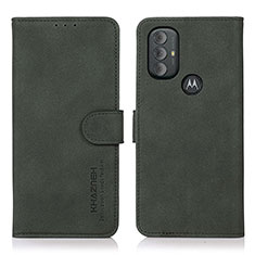 Handytasche Stand Schutzhülle Flip Leder Hülle D08Y für Motorola Moto G Play (2023) Grün