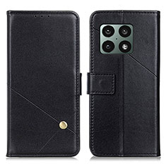 Handytasche Stand Schutzhülle Flip Leder Hülle D08Y für OnePlus 10 Pro 5G Schwarz