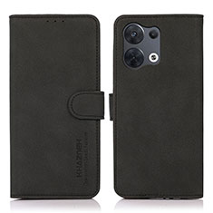 Handytasche Stand Schutzhülle Flip Leder Hülle D08Y für Oppo Reno8 Pro+ Plus 5G Schwarz