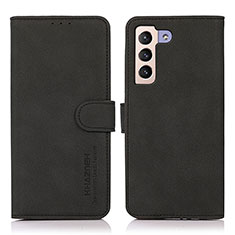 Handytasche Stand Schutzhülle Flip Leder Hülle D08Y für Samsung Galaxy S21 5G Schwarz