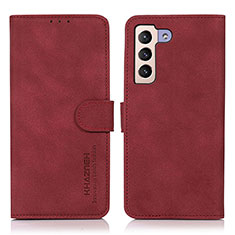 Handytasche Stand Schutzhülle Flip Leder Hülle D08Y für Samsung Galaxy S22 Plus 5G Rot